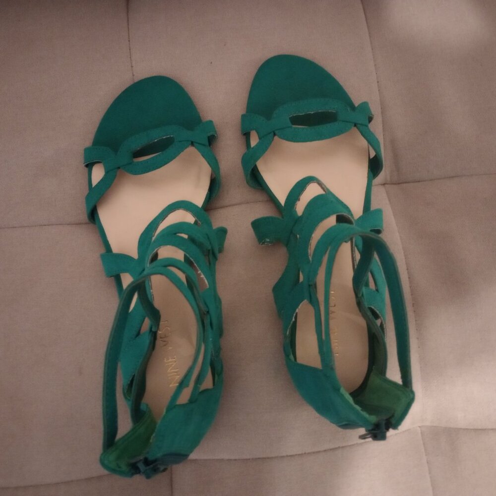 Turquoise Gladiator Sandals